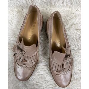 Brunate Leather Shoes Loafer Womens Size UK 6 EU 36.5 Tan ITALY MADE